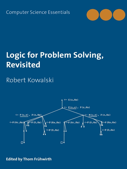 Cover image for Logic for Problem Solving, Revisited